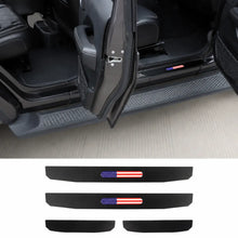 For 2018+ Jeep Wrangler JL JLU & Gladiator JT  Front & Rear Entry Guards Door Sill Plate Protectors Threshold Cover USA Flag RT-TCZ