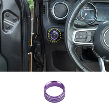 For 2018+ Jeep Wrangler JL JLU & Gladiator JT Headlight Switch Knob Ring Trim RT-TCZ