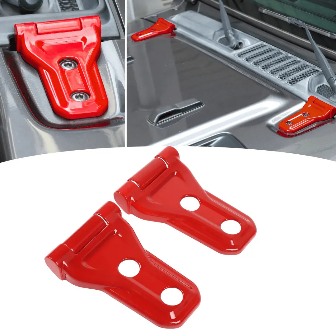 jamja ギャラン TUNED BY AMG プラグカバー RT-TCZ Hood Hinge Cover Trim for 2018-2025 Jeep Wrangler JL JLU