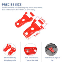 For 2018+ Jeep Wrangler JL JLU & Gladiator JT Hood Hinge Cover Trim B-Style RT-TCZ