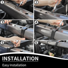 For 2018+ Jeep Wrangler JL JLU & Gladiator JT Rear Paracord Grab Handles Bars RT-TCZ