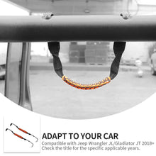 For 2018+ Jeep Wrangler JL JLU & Gladiator JT Rear Paracord Grab Handles Bars RT-TCZ