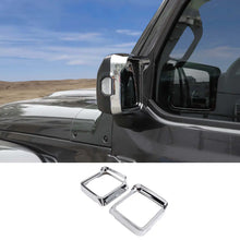 For 2018+ Jeep Wrangler JL JLU & Gladiator JT Rearview Mirror Rain Eyebrow Rain Visor Frame Trim Cover RT-TCZ