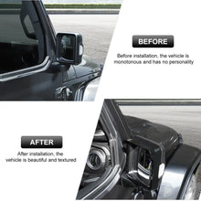 For 2018+ Jeep Wrangler JL JLU & Gladiator JT Rearview Mirror Rain Eyebrow Rain Visor Frame Trim Cover RT-TCZ