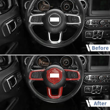 For 2018+ Jeep Wrangler JL/JLU & Gladiator JT Steering Wheel Center & Outer Trim – 4 Pieces Set RT-TCZ