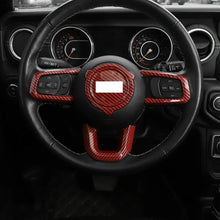 For 2018+ Jeep Wrangler JL/JLU & Gladiator JT Steering Wheel Center & Outer Trim – 4 Pieces Set RT-TCZ