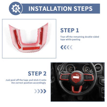 For 2018+ Jeep Wrangler JL/JLU & Gladiator JT Steering Wheel Center & Outer Trim – 4 Pieces Set RT-TCZ