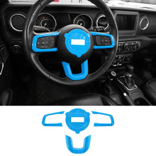 For 2018+ Jeep Wrangler JL/JLU & Gladiator JT Steering Wheel Center & Outer Trim – 4 Pieces Set RT-TCZ