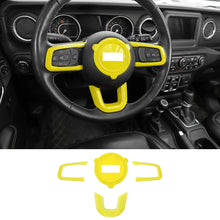 For 2018+ Jeep Wrangler JL/JLU & Gladiator JT Steering Wheel Center & Outer Trim – 4 Pieces Set RT-TCZ