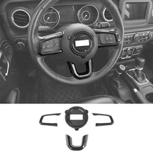For 2018+ Jeep Wrangler JL/JLU & Gladiator JT Steering Wheel Center & Outer Trim – 4 Pieces Set RT-TCZ
