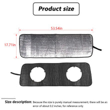 For 2018+ Jeep Wrangler JL JLU & Jeep Gladiator JT Windshield Sunshade Heat Shield Sun Visor Mat RT-TCZ