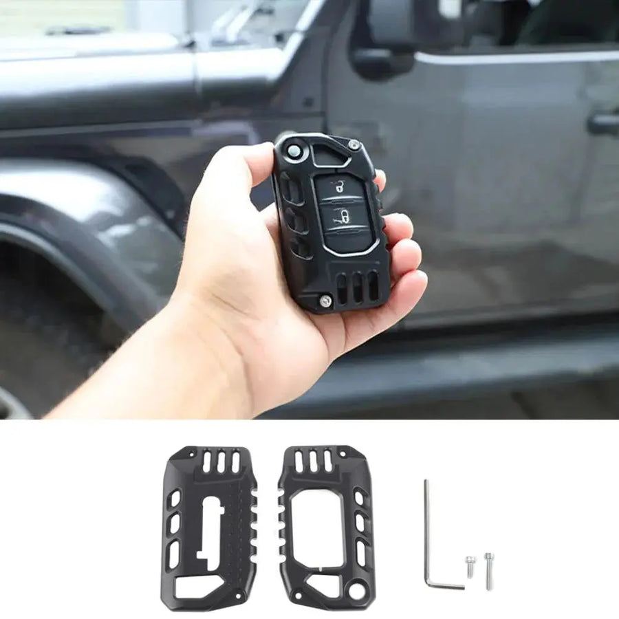 Jeep Wrangler JL/JLU & Gladiator JT Aluminum Key Fob Cover Case