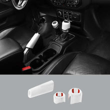 For 2018+ Jeep Wrangler JL JLU& Gladiator JT Handbrake Brake 4WD Trim Gear Shift Knob Cover RT-TCZ