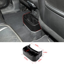 For 2018+ Jeep Wrangler JL JLU, Gladiator JT Rear Seat Cup Holder Floor Console Mounted Drink Holders Storage Box RT-TCZ