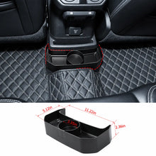 For 2018+ Jeep Wrangler JL JLU, Gladiator JT Rear Seat Cup Holder Floor Console Mounted Drink Holders Storage Box RT-TCZ