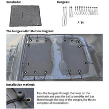 For 2018+ Jeep Wrangler JL/JT 4 Door Sun Shade Mesh Bikini Top Sunshade UV Protection RT-TCZ