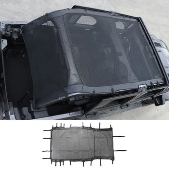 For 2018+ Jeep Wrangler JL Leather Roof Mesh Convertible Soft Top 4-Door Accessories RT-TCZ