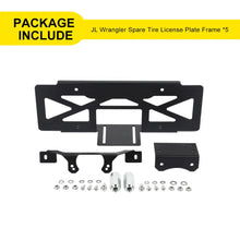 For 2018+ Jeep Wrangler JL Rear Spare Tire License Plate Bracket Accessories RT-TCZ