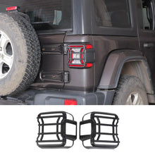 For 2018+ Jeep Wrangler JL Rear Tail Light Lamp Guard Trim Black (Only Fit LED Tail Light) RT-TCZ