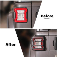 For 2018+ Jeep Wrangler JL Rear Tail Light Lamp Guard Trim Black (Only Fit LED Tail Light) RT-TCZ