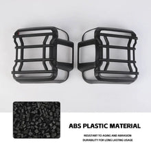 For 2018+ Jeep Wrangler JL Rear Tail Light Lamp Guard Trim Black (Only Fit LED Tail Light) RT-TCZ