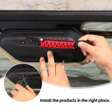 For 2018+ Jeep Wrangler JL Rear Tail Window Glass Paracord Grab Handles RT-TCZ