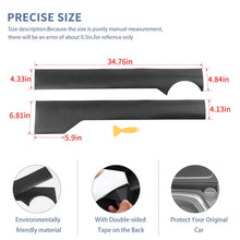 For 2018+ Jeep Wrangler JL Side Body Decor Molding Sticker Cover Trim Carbon Fiber RT-TCZ