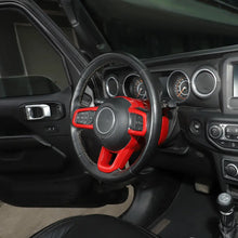 For 2018+ Jeep Wrangler JL Steering Wheel Panel & Base Trim Cover Kit RT-TCZ