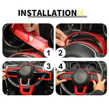 For 2018+ Jeep Wrangler JL Steering Wheel Panel & Base Trim Cover Kit RT-TCZ