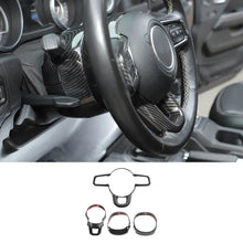 For 2018+ Jeep Wrangler JL Steering Wheel Panel & Base Trim Cover Kit RT-TCZ