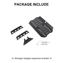 For 2018+ Jeep Wrangler JL Tailgate Spare Tire Carrier Extension Bracket （4 pcs） RT-TCZ