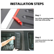 For 2018+ Jeep Wrangler JL & Gladiator JT 4Door Rear Window Glass Air Vent Trim Cover RT-TCZ