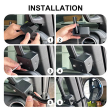 For 2018+ Jeep Wrangler JL & Gladiator JT A-Pillar Grab Handle Rear View Mirrors (4 pcs) RT-TCZ