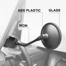 For 2018+ Jeep Wrangler JL & Gladiator JT A-Pillar Grab Handle Rear View Mirrors (4 pcs) RT-TCZ