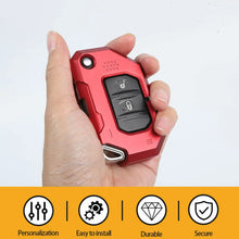 For 2018+ Jeep Wrangler JL & Gladiator JT Aluminum Key Fob Cover Case Protector Shell Trim RT-TCZ
