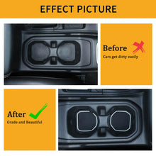 For 2018+ Jeep Wrangler JL & Gladiator JT Anti Dust Mat Inserts Cup Holder Coaster Armrest Storage Box Pad RT-TCZ