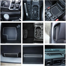 For 2018+ Jeep Wrangler JL & Gladiator JT Anti Dust Mat Inserts Cup Holder Coaster Armrest Storage Box Pad RT-TCZ