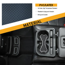 For 2018+ Jeep Wrangler JL & Gladiator JT Anti Dust Mat Inserts Cup Holder Coaster Armrest Storage Box Pad RT-TCZ