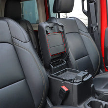 For 2018+ Jeep Wrangler JL & Gladiator JT Armrest Hidden Storage Box Organizer Secret Tray Fold RT-TCZ