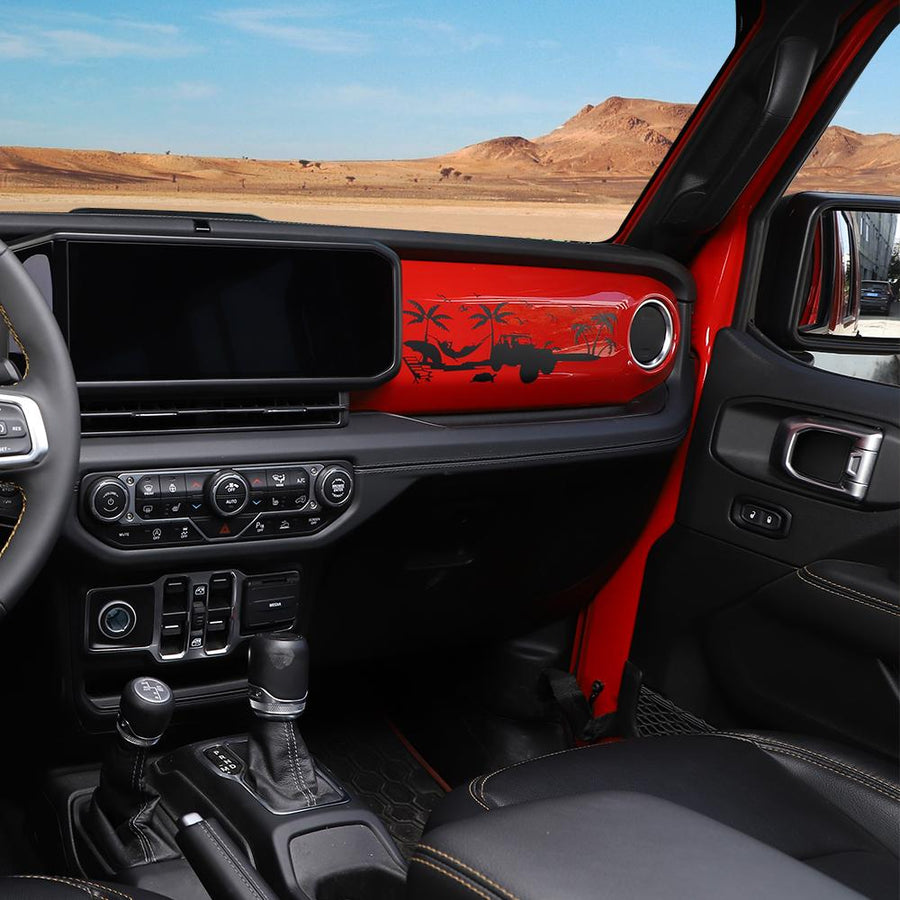 RT-TCZ Dashboard Decal Decorative Stickers For 2018+ Jeep Wrangler