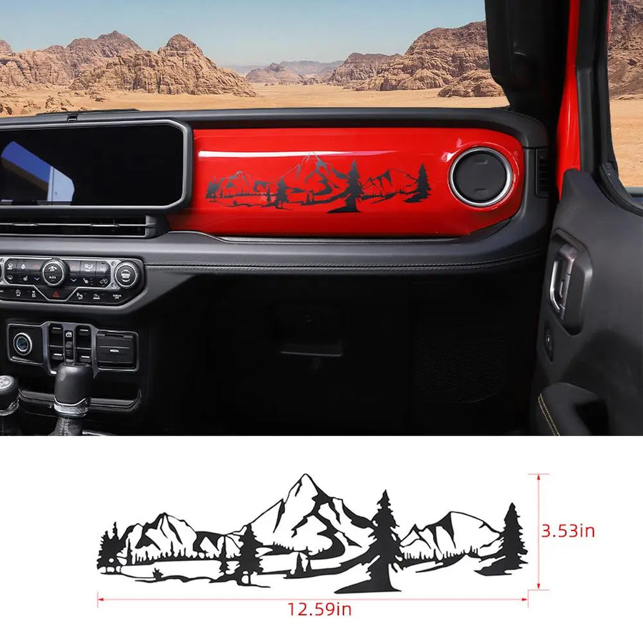 【RT-213546専用】専用 RT-TCZ Dashboard Decal Decorative Stickers For 2018+ Jeep Wrangler