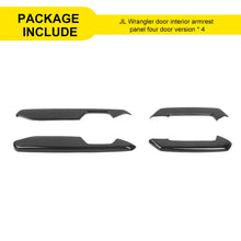 For 2018+ Jeep Wrangler JL & Gladiator JT Door Armrest Handle Panel Guard Trim Cover RT-TCZ