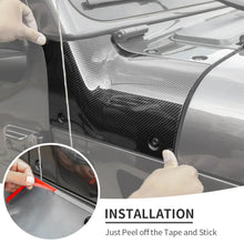 For 2018+ Jeep Wrangler JL & Gladiator JT Engine Hood Body Armor Corner Trim Cover Car Exterior Accessories RT-TCZ