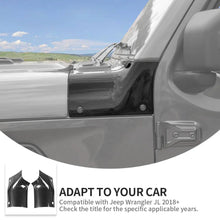 For 2018+ Jeep Wrangler JL & Gladiator JT Engine Hood Body Armor Corner Trim Cover Car Exterior Accessories RT-TCZ