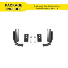 For 2018+ Jeep Wrangler JL & Gladiator JT Engine Hood Hinge Rear View Mirrors Door Off Anti-Shake RT-TCZ