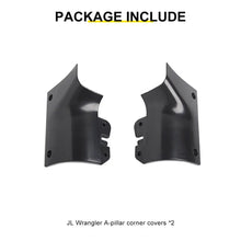 For 2018+ Jeep Wrangler JL & Gladiator JT Engine Hood Wrap Angle A-pillar Corner Trim Cover RT-TCZ