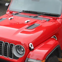 For 2018+ Jeep Wrangler JL & Gladiator JT Exterior Engine Hood Buckle Fender Side Air Vent Trim Cover (6 pcs) RT-TCZ