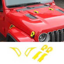 For 2018+ Jeep Wrangler JL & Gladiator JT Exterior Engine Hood Buckle Fender Side Air Vent Trim Cover (6 pcs) RT-TCZ