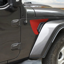 For 2018+ Jeep Wrangler JL & Gladiator JT Exterior Front Leaf Board Fender Air Outlet Sticker Trim Cover (2 pcs) RT-TCZ