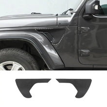 For 2018+ Jeep Wrangler JL & Gladiator JT Exterior Front Leaf Board Fender Air Outlet Sticker Trim Cover (2 pcs) RT-TCZ